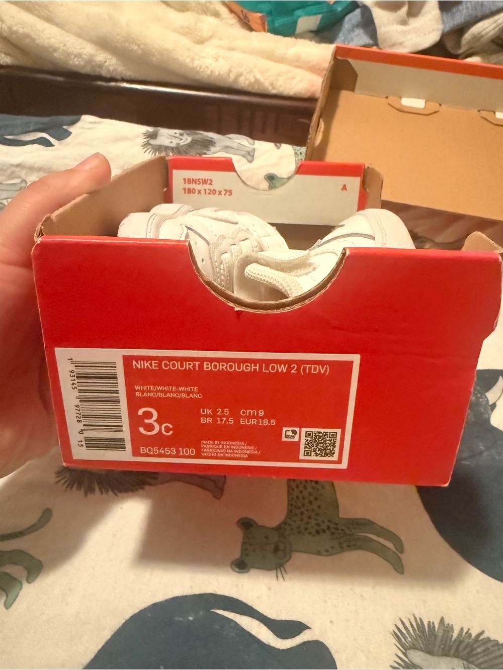 Nike Baby White Low-Top Sneakers